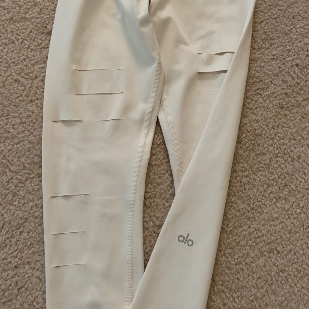 ALO high-waist ripped warrior legging